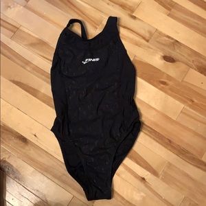 Finis black one piece swim suit size 32